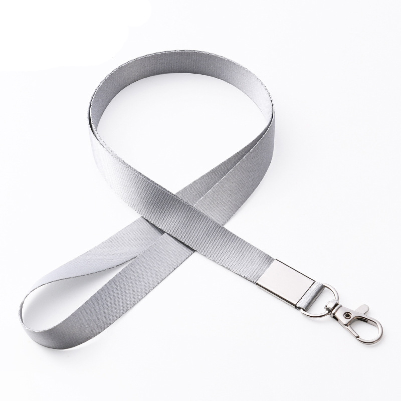 Dây Đeo Thẻ Lụa rộng 1.5cm Kèm Móc Khóa Tiện Lợi (Không Bao Gồm Bảng Tên)