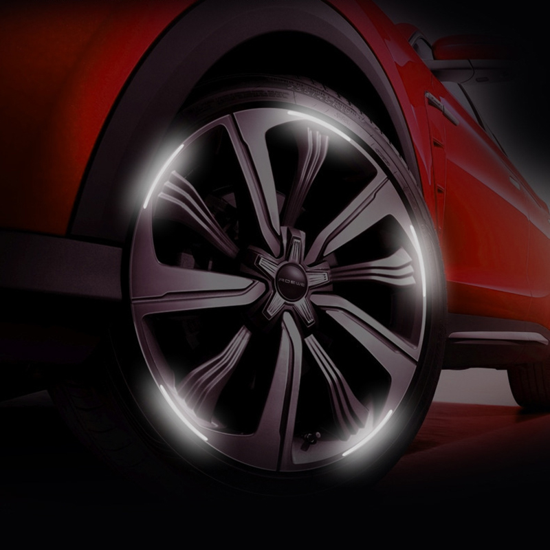 Combo 20 miếng dán decal phản quang bánh xe máy, xe ô tô