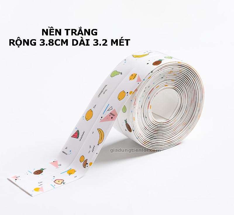 Băng keo PVC rộng 3.8CM chống thấm và chống nấm mốc nhà bếp