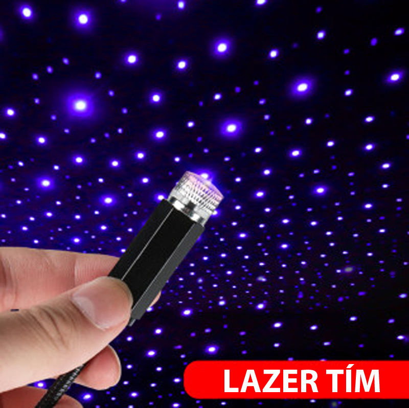 Đèn led laser bầu trời sao trong xe hơi đầu cắm USB