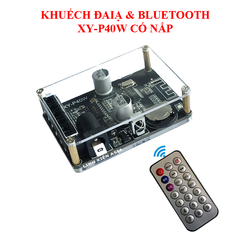 Mạch khuếch đại XY-P40W tích hợp Bluetooth có remote 40W * 2 kênh