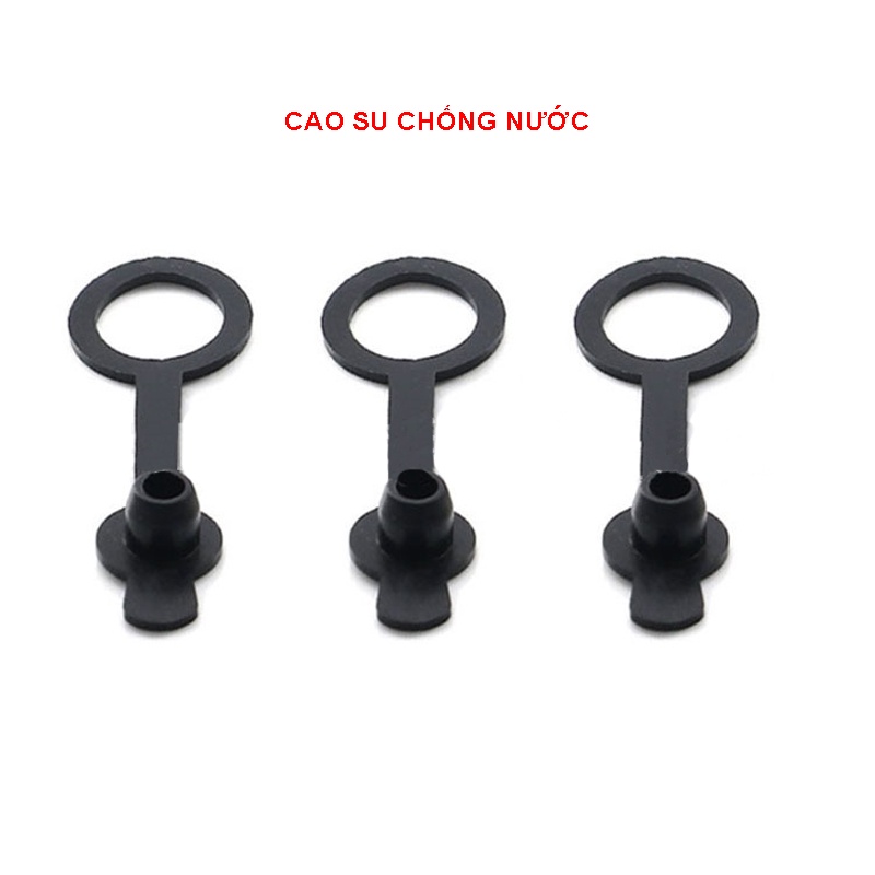 Giắc cái DC-022 chân gài và vặn ốc 5.5x2.1mm có cao su chống nước
