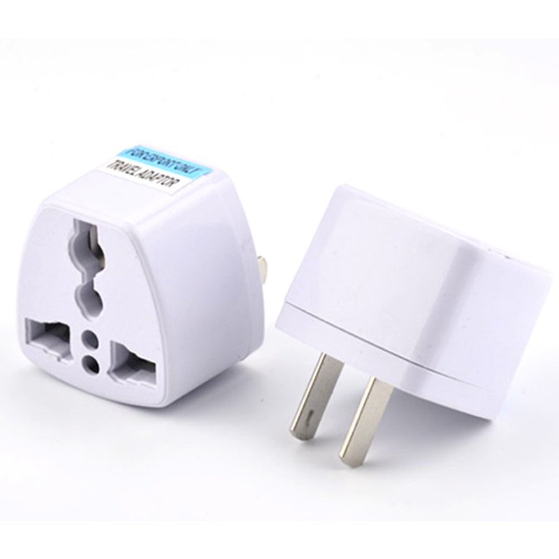Phích cắm chuyển đổi điện từ 3 chân sang 2 chân nguồn 220V