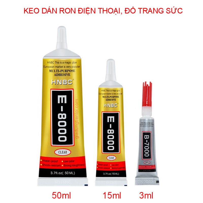 Keo dán đồ trang sức, dán ron, linh kiện và màn hình điện thoại