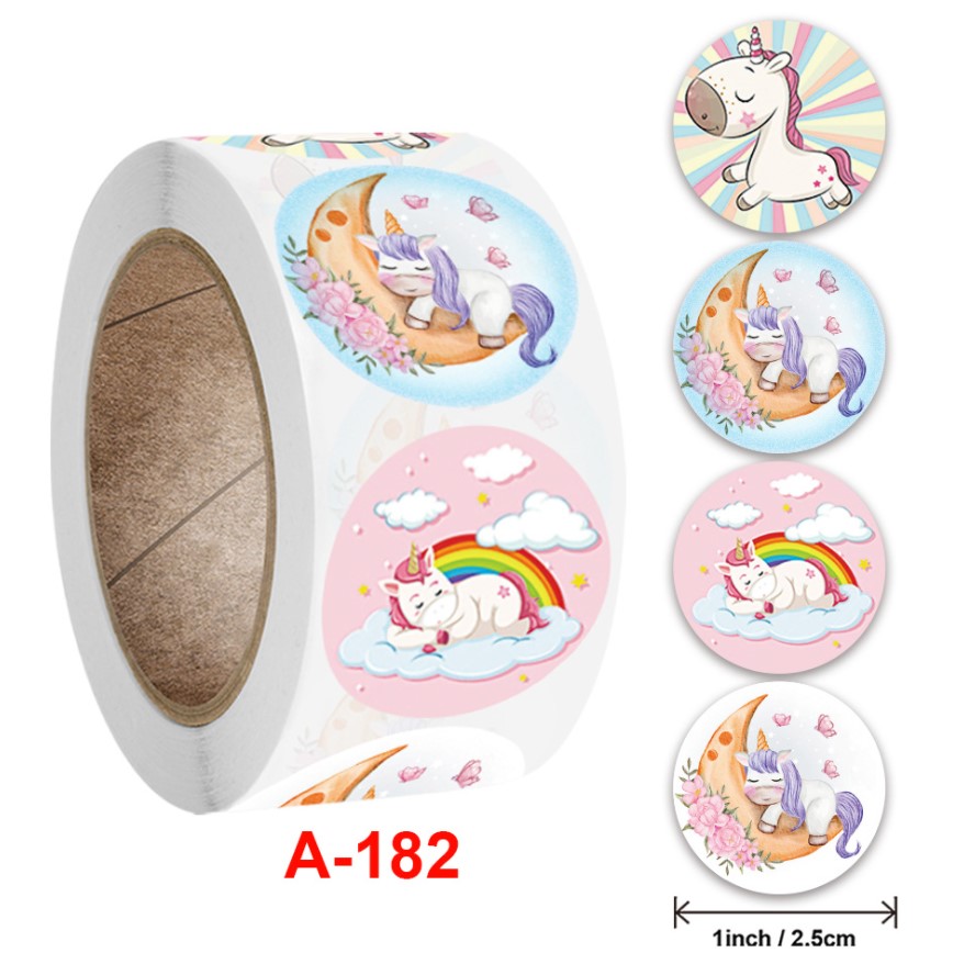 Cuộn 500 tem decal logo thank you kute