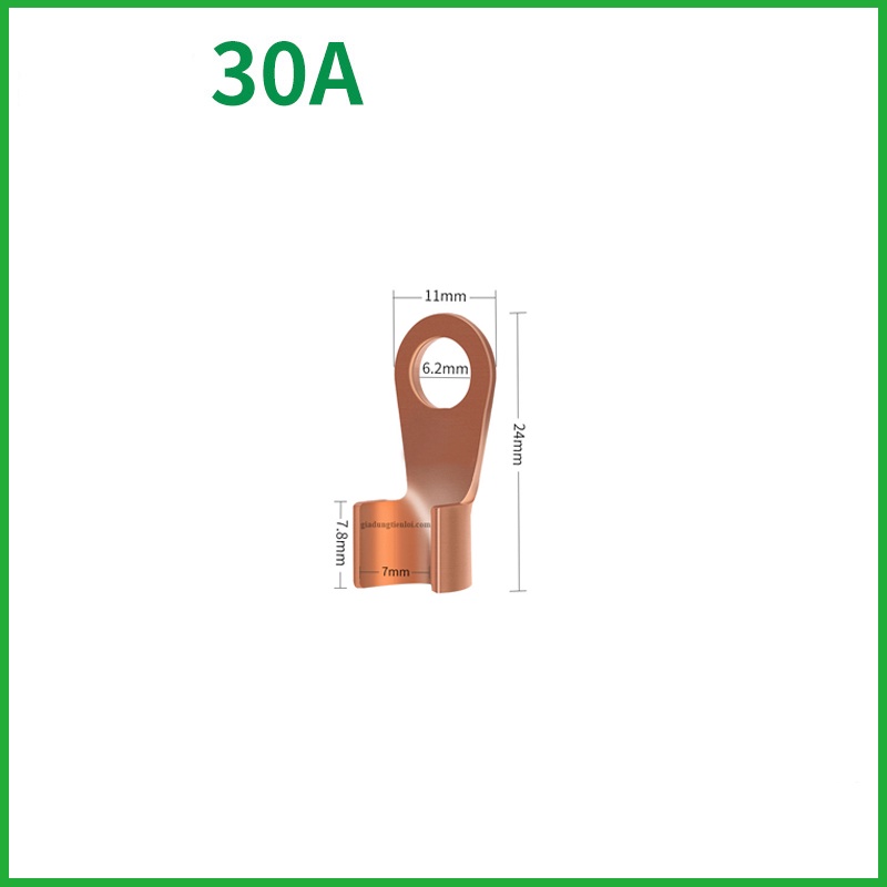 Đầu COS Đồng OT nối dây cỡ nhỏ cỡ lớn đủ Ampe