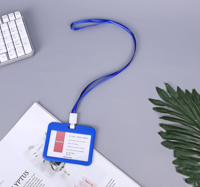 Bao thẻ NGANG + dây đeo bảng tên sinh viên – nhân viên văn phòng (10 màu sắc)