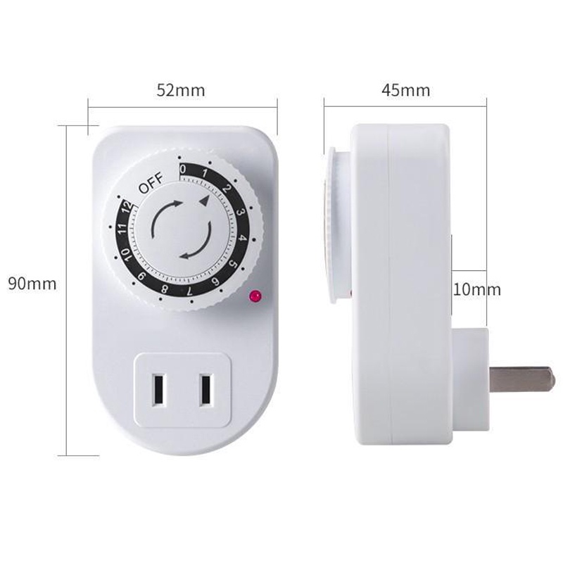 Ổ cắm hẹn giờ đếm ngược thời gian 12 tiếng chất lượng cao 220V