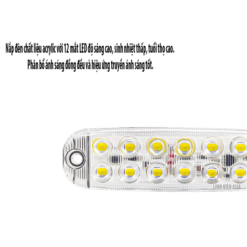 Đèn led cảnh báo nhiều màu sắc auto 12-80V đèn chớp flash độ sáng cao