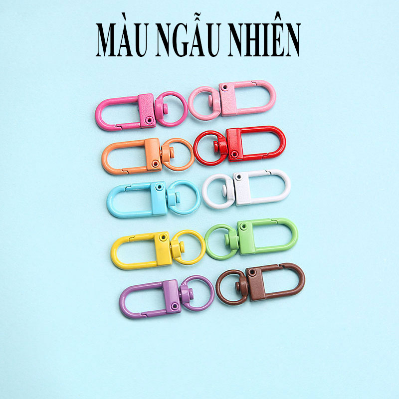 10 Móc khóa CÀNG TÔM hợp kim sơn màu xinh xắn, tự làm phụ kiện handmade