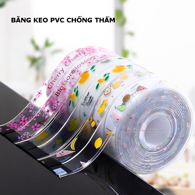 Băng keo PVC rộng 3.8CM chống thấm và chống nấm mốc nhà bếp