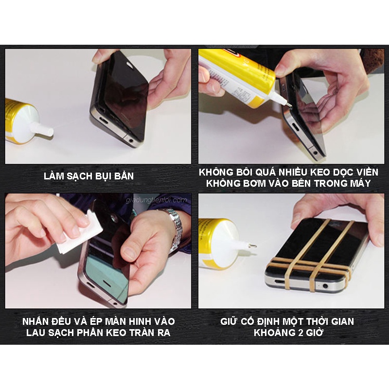 Keo dán đồ trang sức, dán ron, linh kiện và màn hình điện thoại