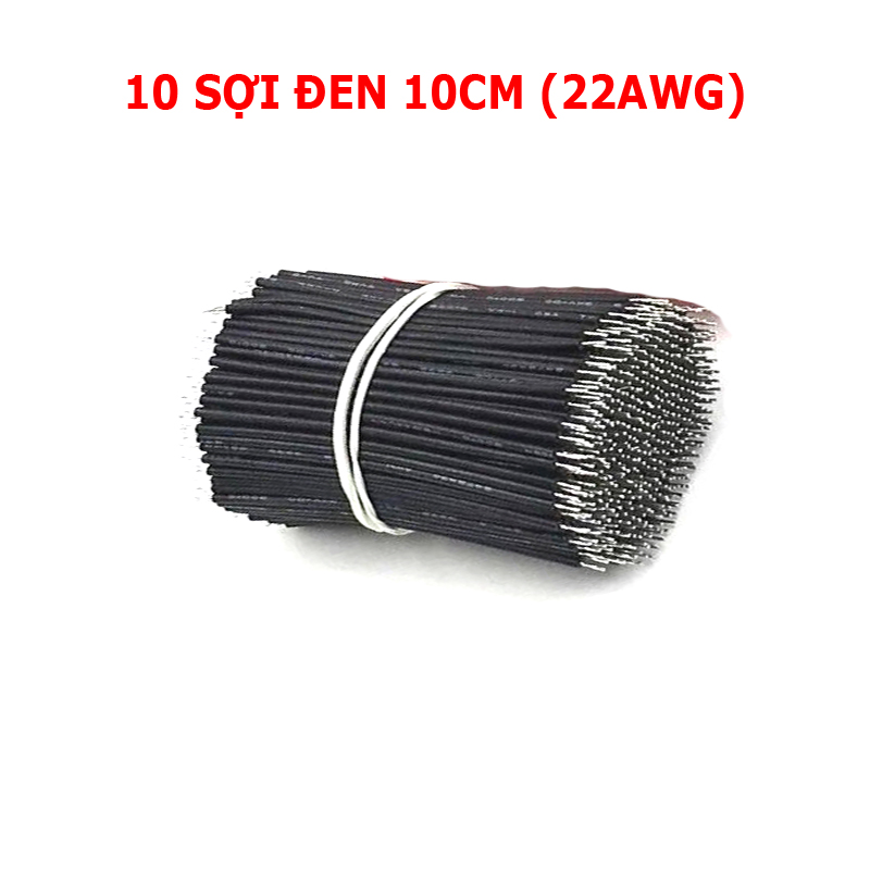 Combo 10 dây 22AWG kết nối mạch điện tử 20cm tráng thiếc 2 đầu