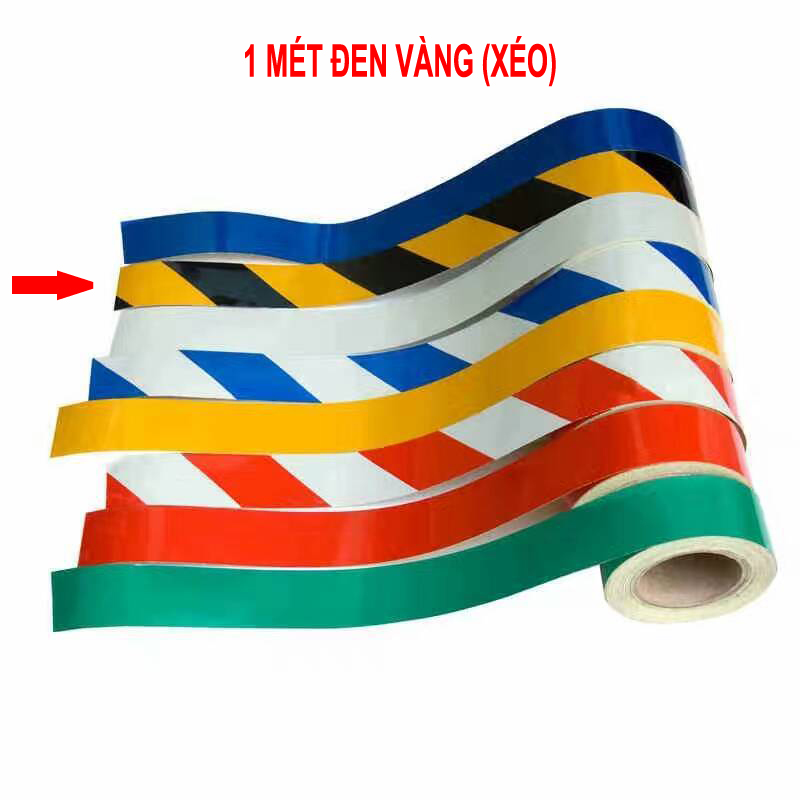 Decal PHẢN QUANG cảnh báo dán xe đạp, xe máy, ô tô, xe tải 1 mét PHẢN QUANG