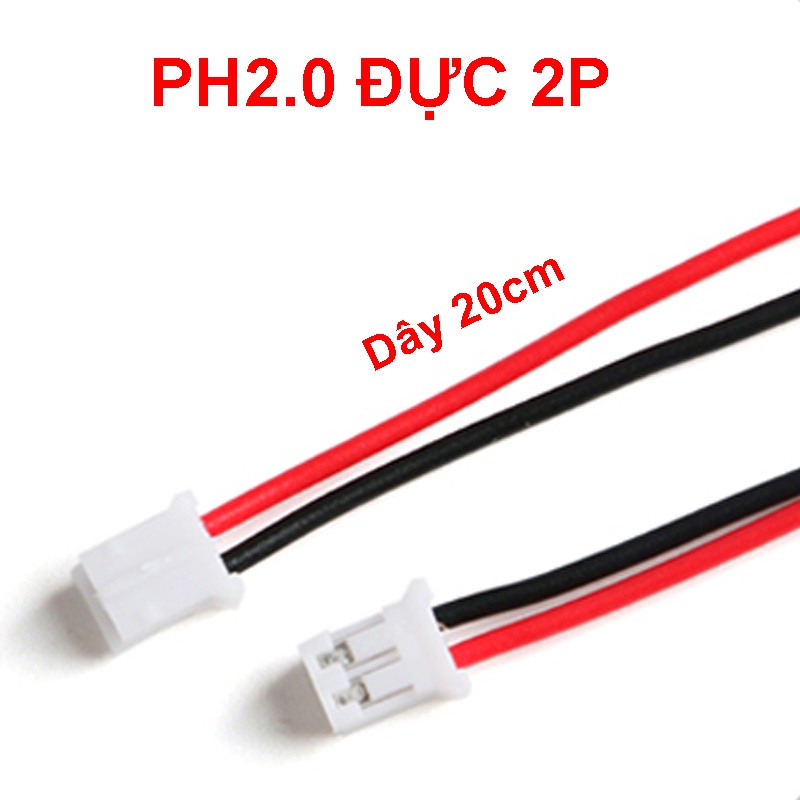 Cáp điện tử PH2.0 2P 3P - dây dài 20CM