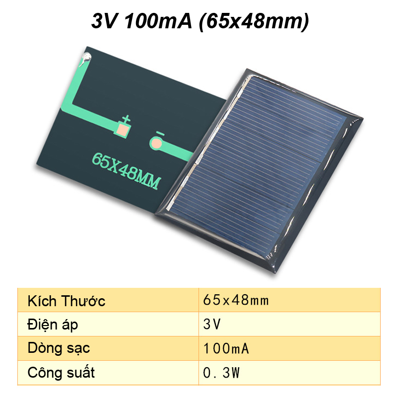 Tấm Pin Năng Lượng Mặt Trời nạp điện 1V/2V/3V/6V solar panel mini