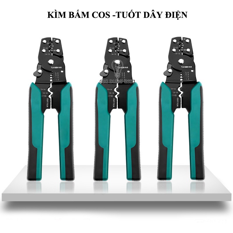 Kìm bấm cos và tuốt dây điện đa năng 22-28