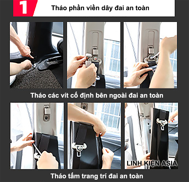 Cuộn dây thay đổi màu sắc sửa chữa dây đai an toàn trên ô tô dài 3,5m