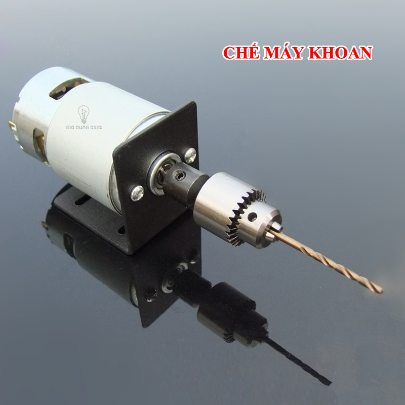 Động cơ 775 mạnh mẽ trục tròn có bạc đạn và quạt tản nhiệt - điện áp DC 12-30V