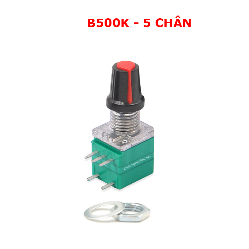 Chiết áp điều khiển volume / Biến trở có công tắc RV097NS đơn 5 chân