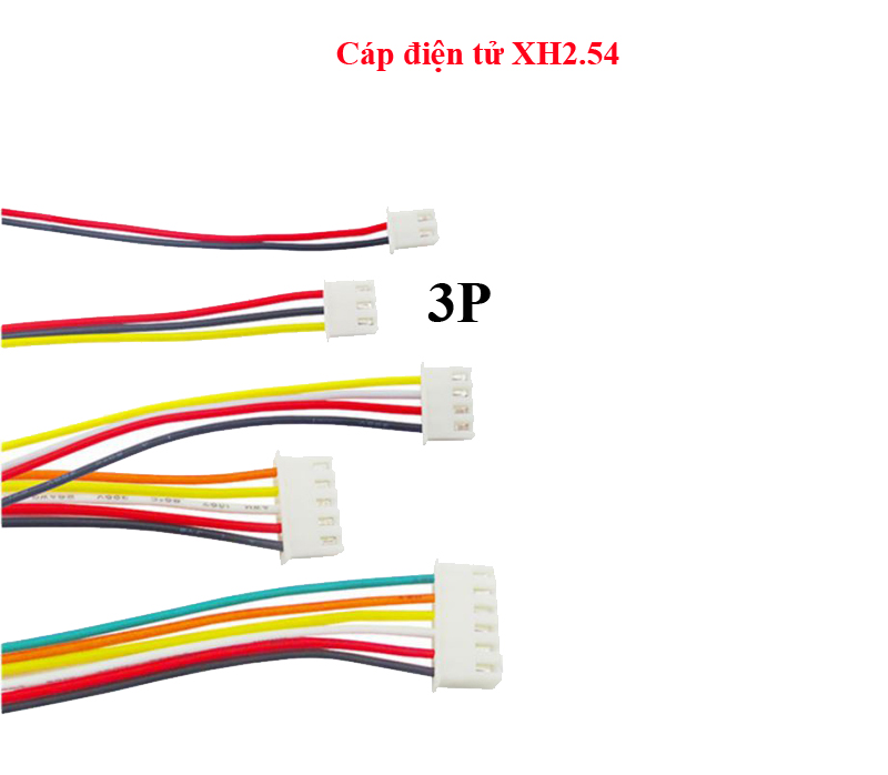 Cáp điện tử XH2.54 2P/3P/4P/6P/8P/10P/12P dài 20CM