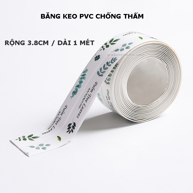 Băng keo PVC rộng 3.8CM chống thấm và chống nấm mốc nhà bếp