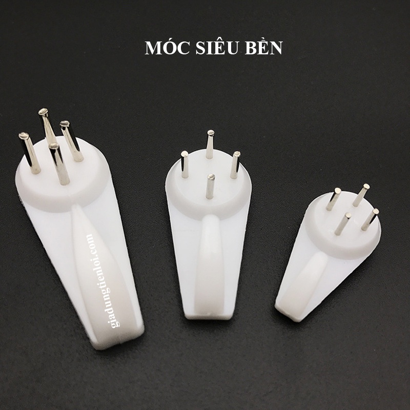 Combo 10 móc đinh treo tường ABS siêu bền và chịu lực