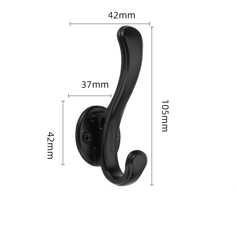 Móc CỔ ĐIỂN thiết kế sang trọng dùng treo quần áo, nón khăn sơn mạ điện bền bỉ