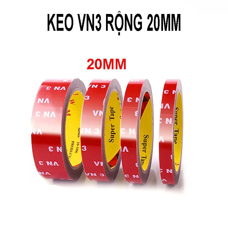 Băng Keo 2 Mặt Cường Lực Dài 3 Mét Màu Đỏ – Giải Pháp Dán Dính Chắc Cho Mọi Bề Mặt