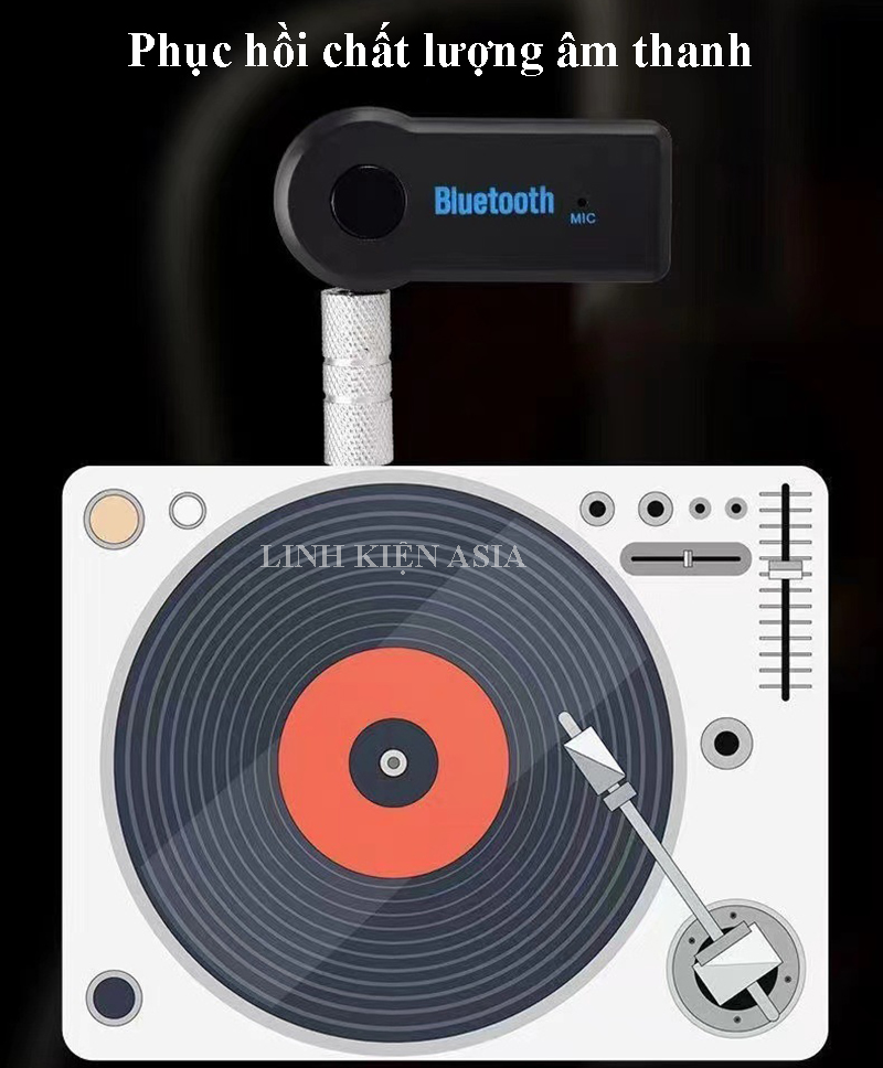 Bộ thu bluetooth 5.0 kết nối 3.5 ly, bộ chuyển đổi âm thanh loa thường thành bluetooth