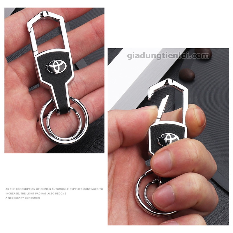 Móc treo chìa khóa có logo thương hiệu ôtô, xe hơi, xe máy cao cấp, không gỉ