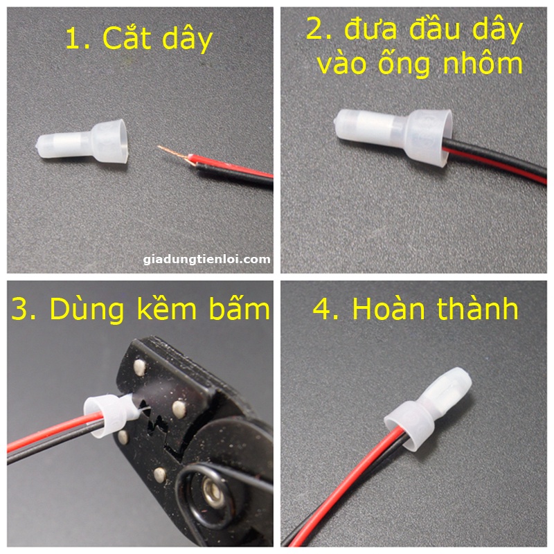 Bịch 1000 đầu COS CE nối dây điện âm tường siêu nhanh