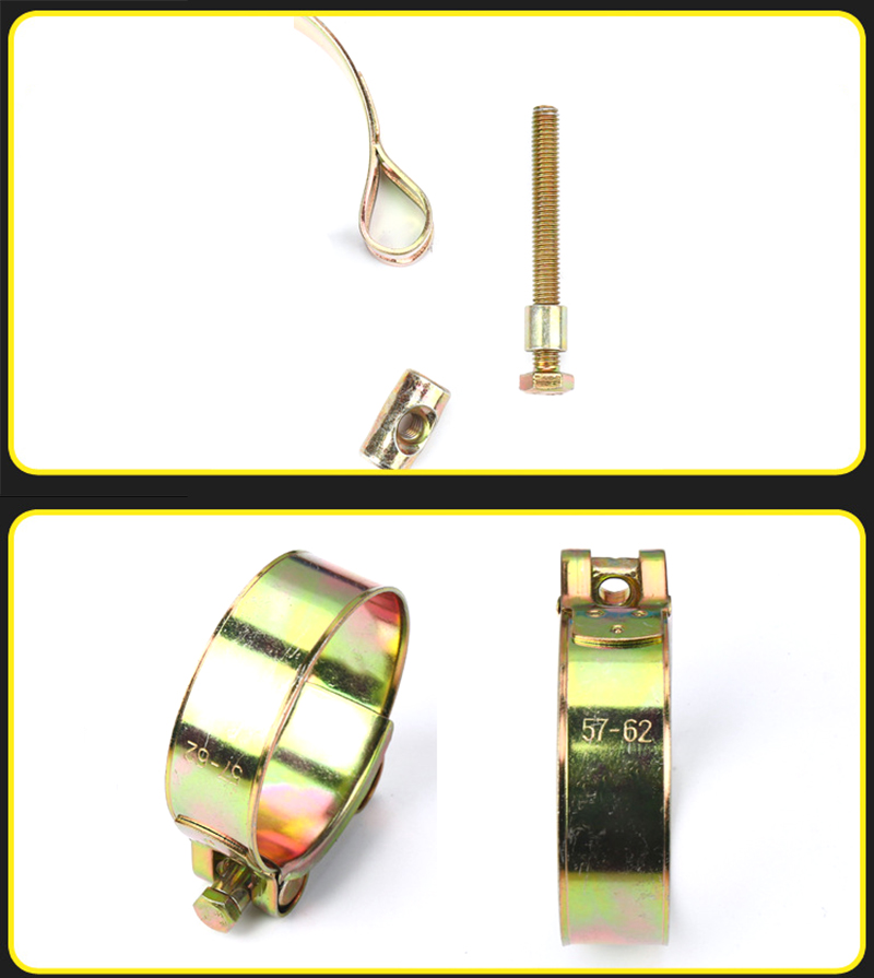 Vòng siết ống mạ kẽm chắc chắn, kẹp ống chịu lực sắt dày