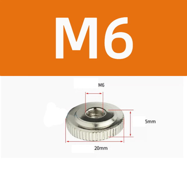 Đai ốc có RÃNH vặn tay GB807 chất liệu thép mạ kẽm