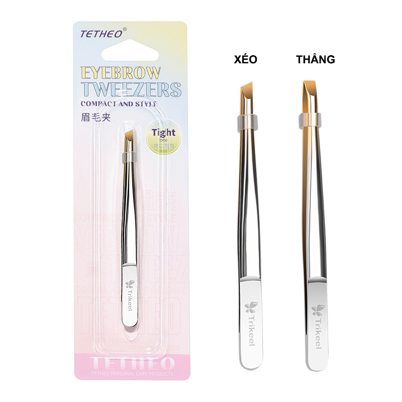 Nhíp inox 304 kẹp lông mày chất lượng cao chống đứt khi kẹp tóc