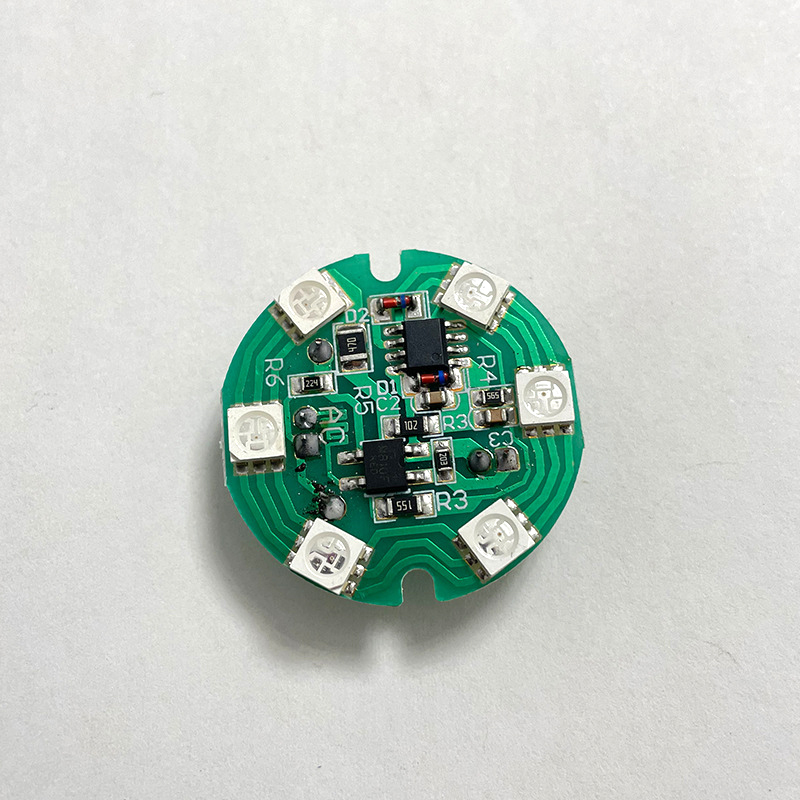 Mạch 6 led RGB nhiều màu sắc điện áp 220V chế đèn sen, đèn cúng, đèn bàn nhỏ