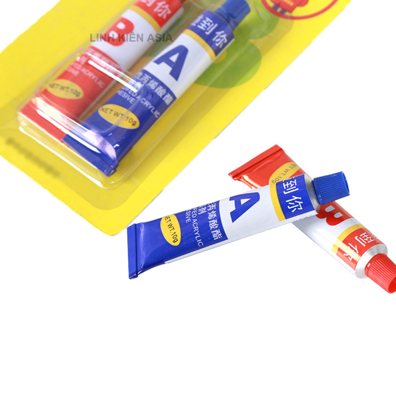 Vỉ 2 tuýp Keo AB 2 thành phần siêu chắc chắn sử dụng đa năng trên mọi bề mặt