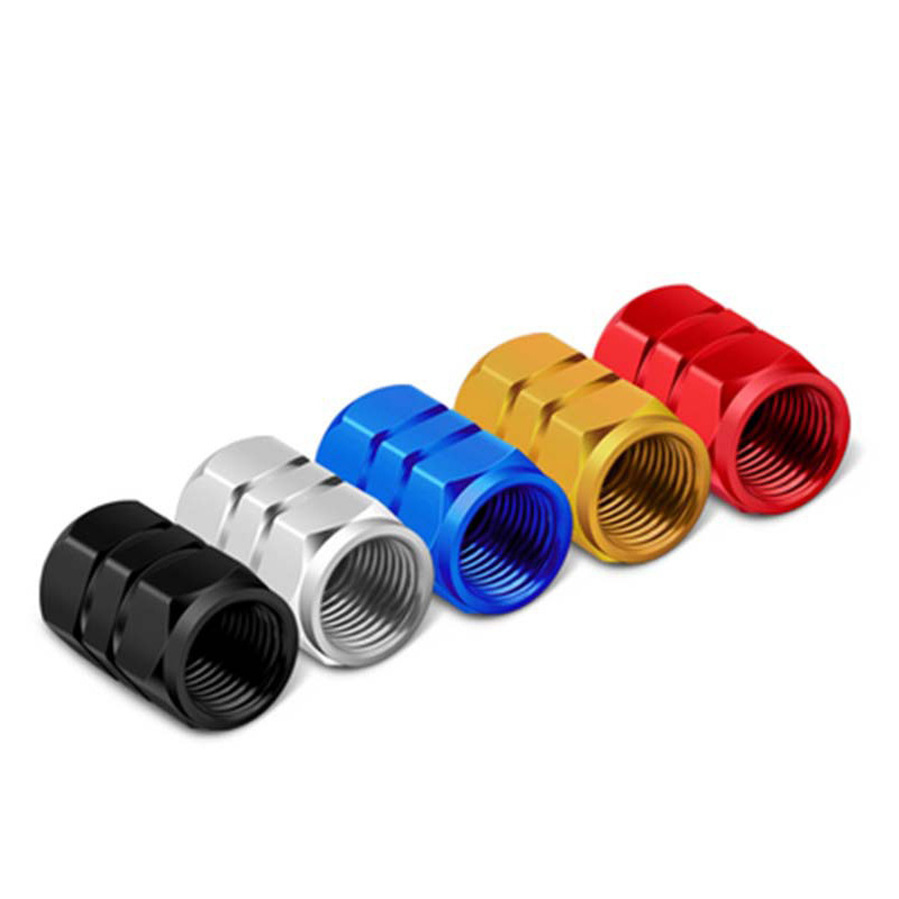 Combo 4 nắp bảo vệ trang trí van ô tô xe hơi hợp kim nhôm