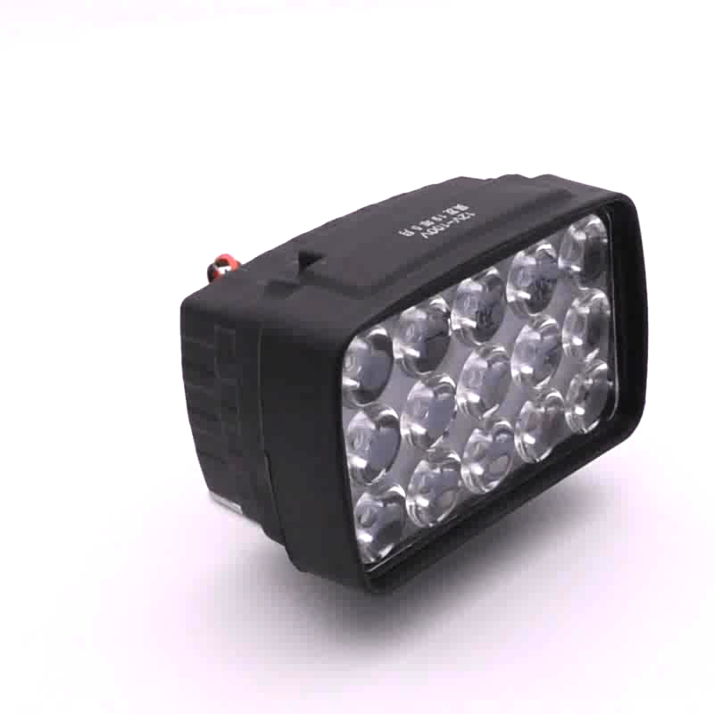 Đèn pha led mini 15W, đèn trợ sáng 15 mắt led điện áp 12V