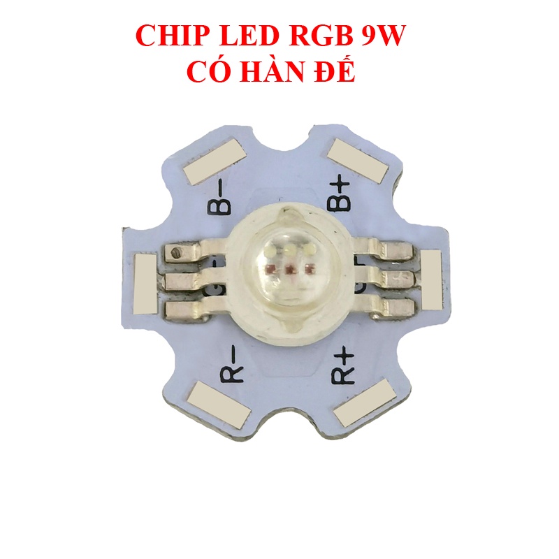 Chip led luxeon 3W-9W RGB 6 chân, led 3 in 1 siêu sáng
