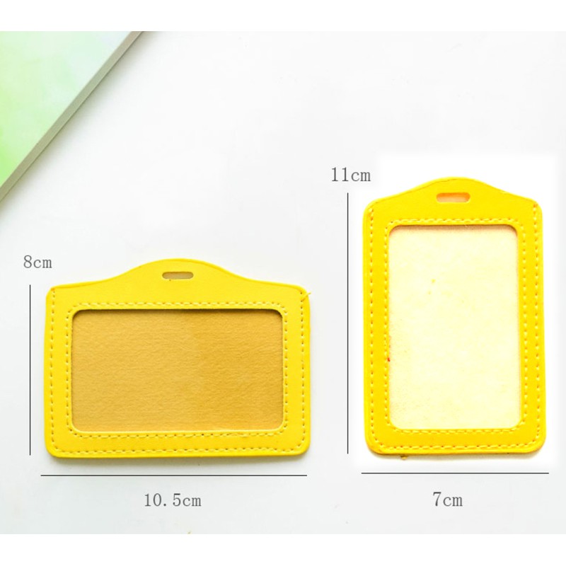 Combo 5 Bao da đựng thẻ ngang 5.4x8.5cm - thẻ đeo bằng da 1 mặt DA - NGANG