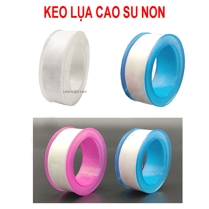 Keo LỤA cao su non quấn ron ống nước chống rò rỉ, băng quấn PTFE