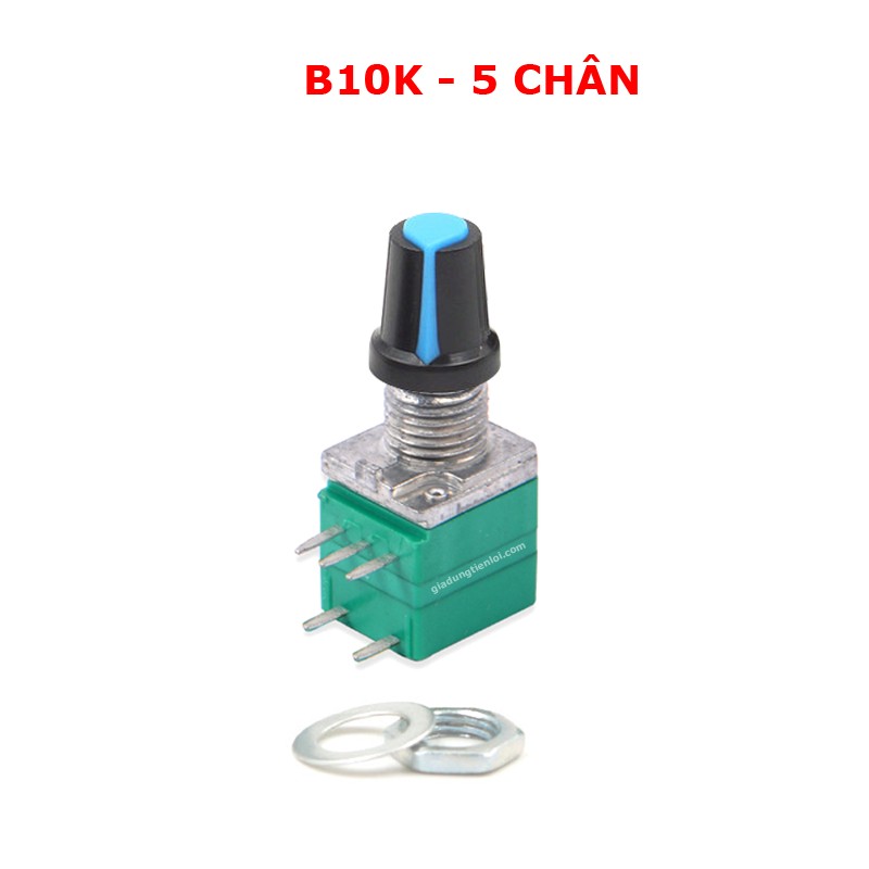 Chiết áp điều khiển volume / Biến trở có công tắc RV097NS đơn 5 chân