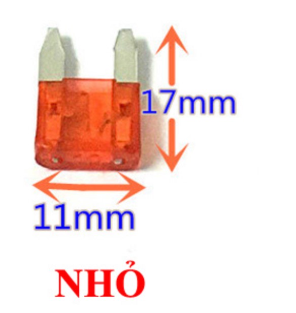 Combo 10 cầu chì ghim dùng cho xe điện, xe máy, ô tô