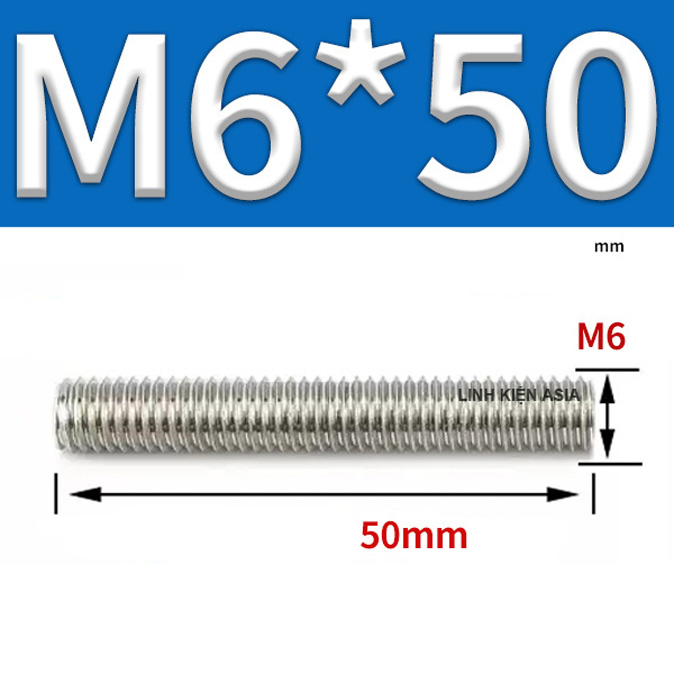 Bu lông FULL REN inox 304 nối đinh vít mở rộng hai đầu