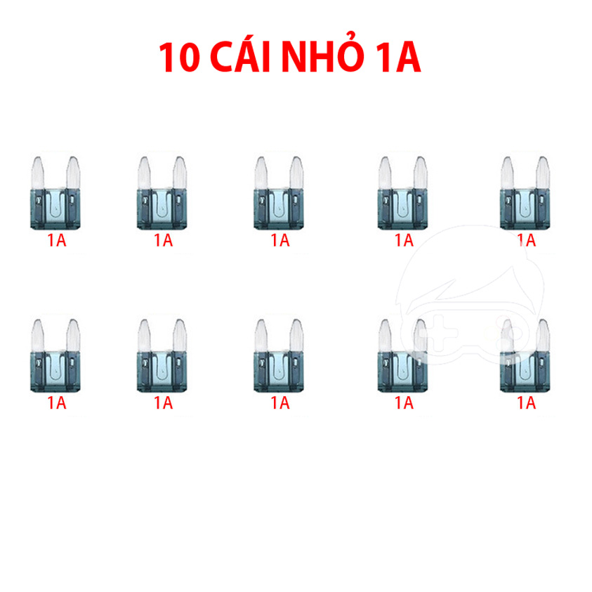 Combo 10 cầu chì ghim dùng cho xe điện, xe máy, ô tô