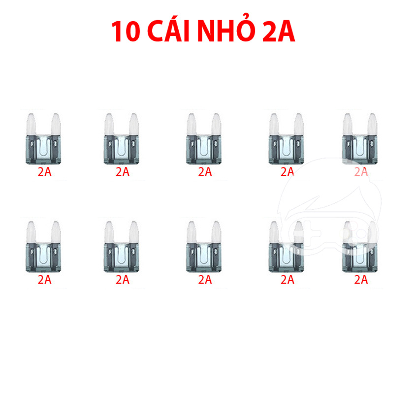 Combo 10 cầu chì ghim dùng cho xe điện, xe máy, ô tô