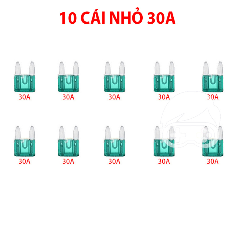 Combo 10 cầu chì ghim dùng cho xe điện, xe máy, ô tô