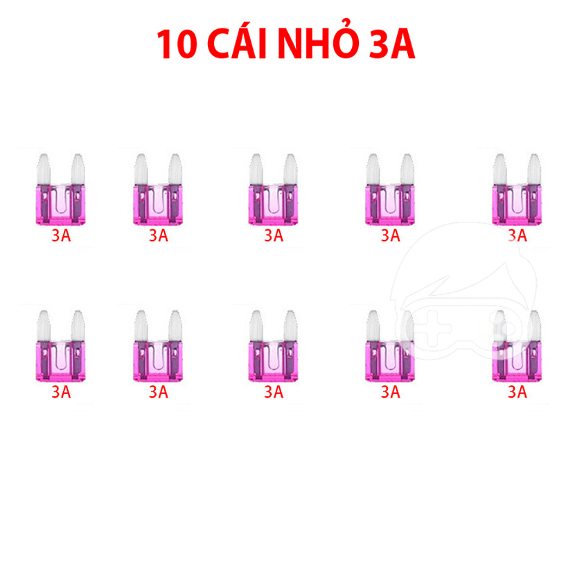 Combo 10 cầu chì ghim dùng cho xe điện, xe máy, ô tô