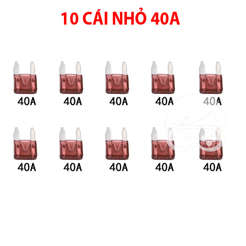 Combo 10 cầu chì ghim dùng cho xe điện, xe máy, ô tô